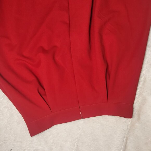 Heart Shape Button Embellished A-Line Midi Skirt in Red - Picture 4 of 16